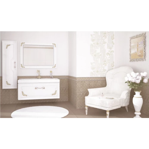 Плитка настенная Azori Illusio Bianco 504281101 63х31,5 см