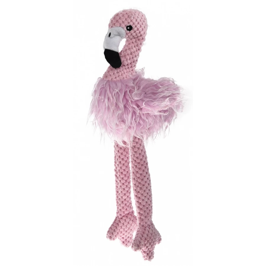 Игрушка для собак Homepet фламинго плюш с пищалкой 42х15 см