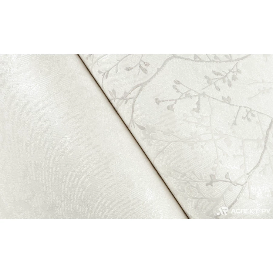 Обои бумажные Аспект Лира белые 10142-11 0,53х10,05 м