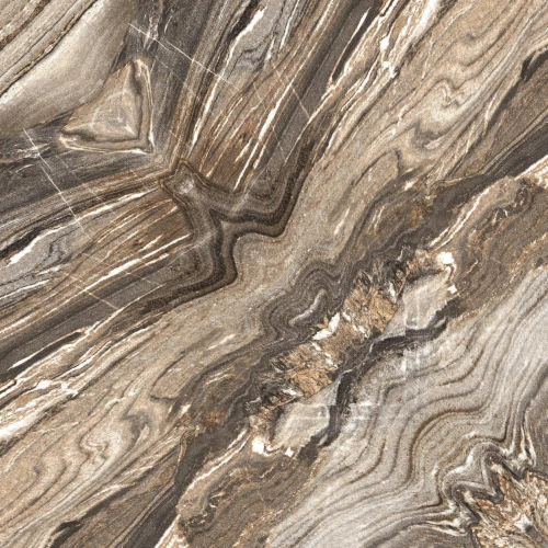 Керамогранит SotGres Bookmatch Flourdic глянцевый коричневый 60х60 см