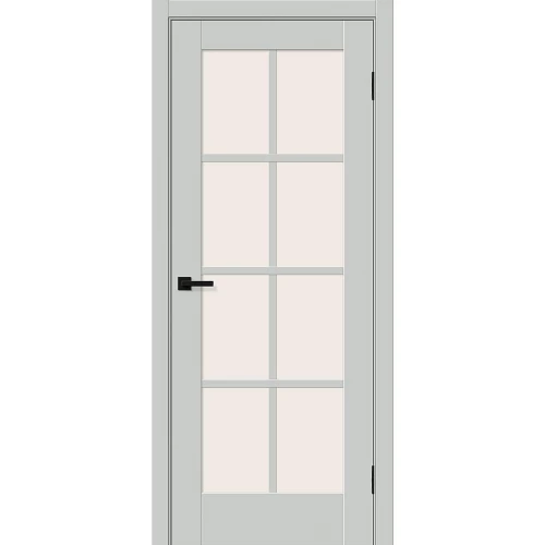 Межкомнатная дверь Bravo Прима-11.1 200x60 экошпон Prima полотно Magic Fog цвет Grey Silk