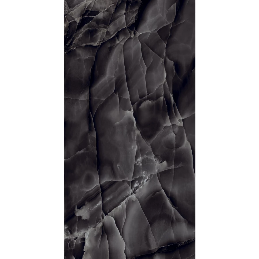 Керамогранит Arcadia Ceramica Onyx Black High Gloss чёрный HG2009-A 120х60 см