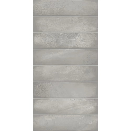 Плитка настенная Azori Bricks Gris глянцевая серая 1,79 м2 00-00109499 63х31,5 см