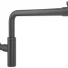 Металлический сифон для раковины Wellsee Drainage System 182125000, цвет черный матовый