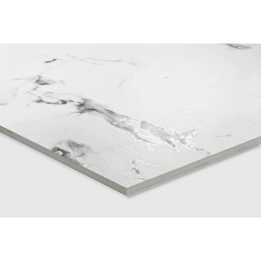 Керамогранит Arcadia Ceramica Borghini Silver Carving белый CR4006-A 60х60 см