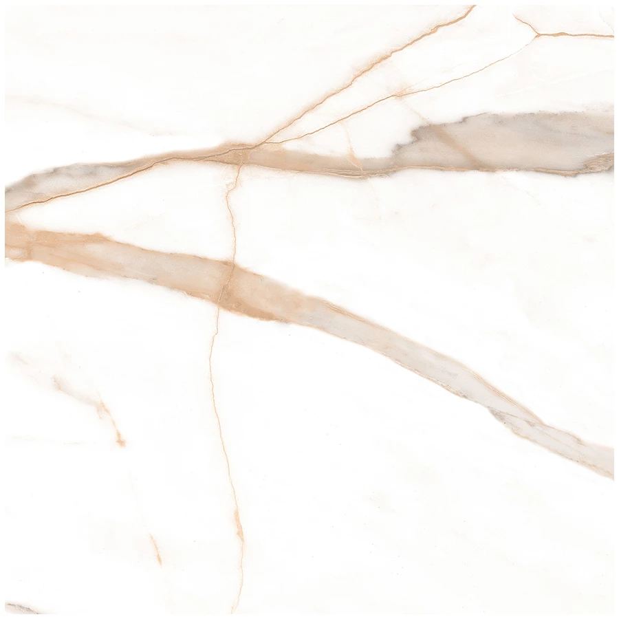 Керамогранит Ceradim Calacatta Goddes Gold Полированный белый 60х60 см