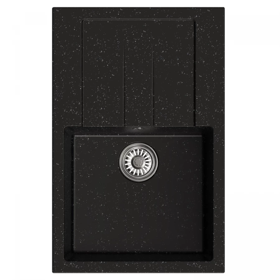 Мойка MixLine ML-GM31 New с крылом черная 308 552189 77x50x19 см