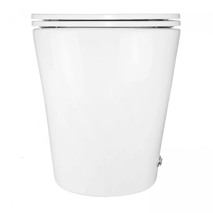 Унитаз импульсный Azario напольный полукруглый быстросъемное сиденье микролифт монтажная рама в комплекте AZ-102 36х57х45 см