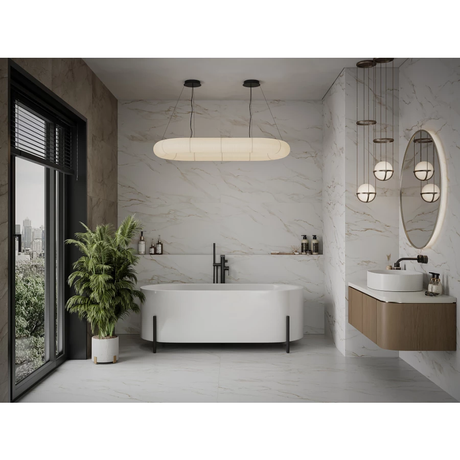 Керамогранит Gracia Ceramica Golden white матовый белый PG 11 010400001372 120х60 см