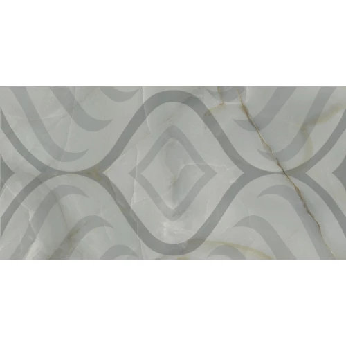 Плитка настенная Primavera Меоланс Декор светлый серый глянец TP3665H 60х30 см