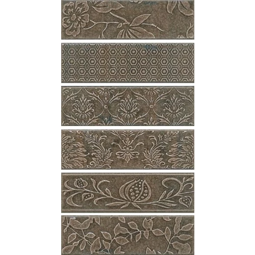 Панно Kerama Marazzi Кампьелло серый (компл. из 6-ти шт.) 51x28,5 см