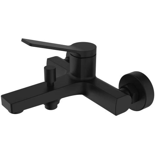 Смеситель для ванны и душа Azario Vise с ручным душем керамический картридж черный AZ-VSA238330PA