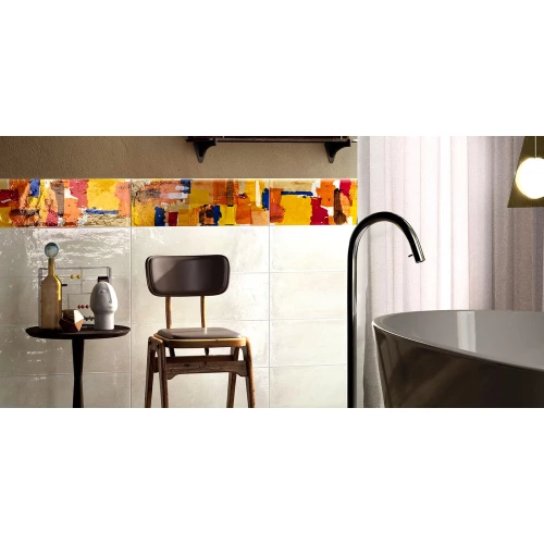 Декор Imola Ceramica Shades Patch Sun Mix блестящий красный 60x20 см