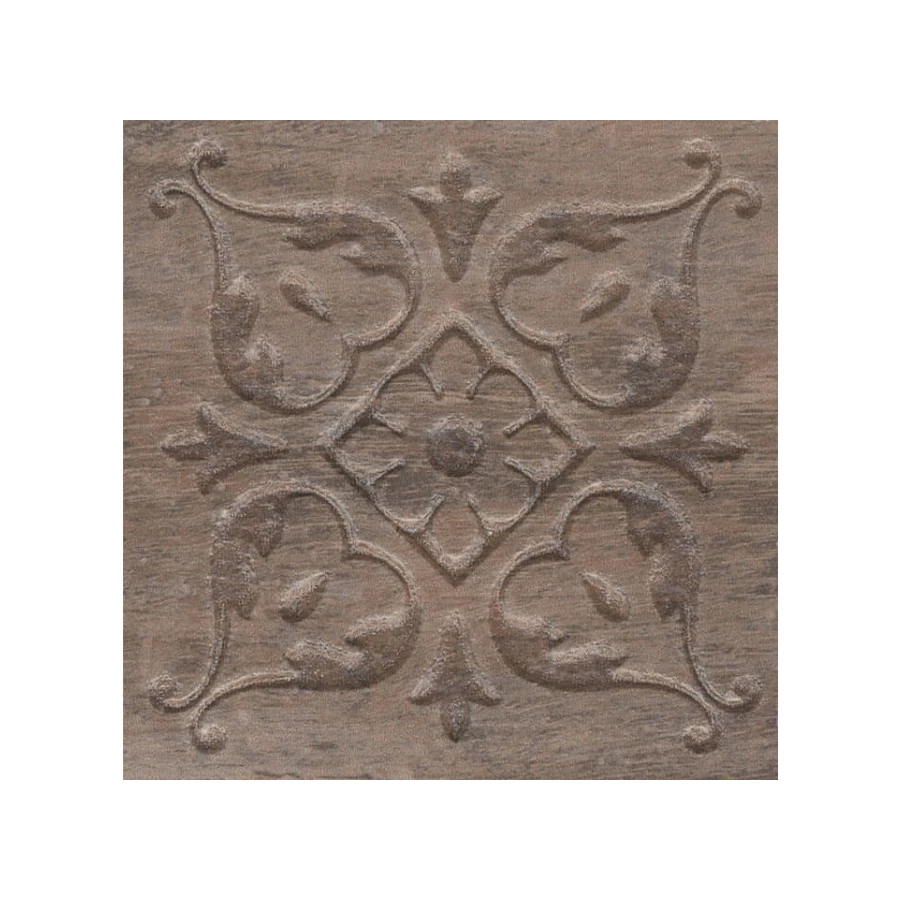Вставка Kerama Marazzi Браш Вуд коричневый тёмный STG\C482\SG155 9,9х9,9 см