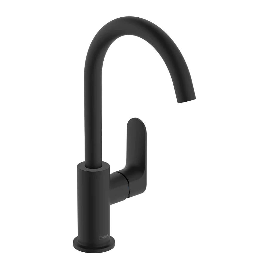 Смеситель для раковины Hansgrohe Rebris S черный матовый 72536670