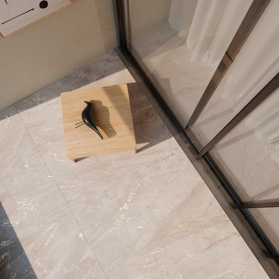 Керамогранит Arcadia Ceramica Intera Crema Carving кремовый CR4015-A 120х60 см