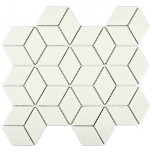 Мозаика Bonaparte Керамогранитная мозаика Medina white 48х48 белая 30,6х26,45 см