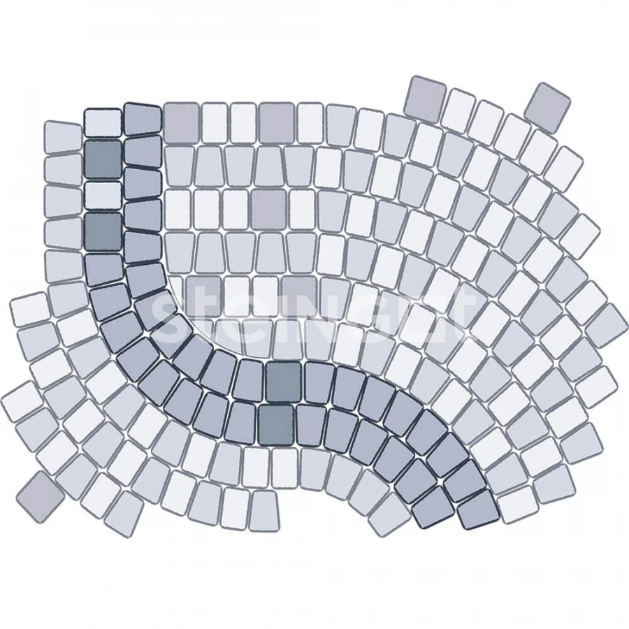 Тротуарная плитка Steingot Классика Арко Stella Nera 4770 60 мм