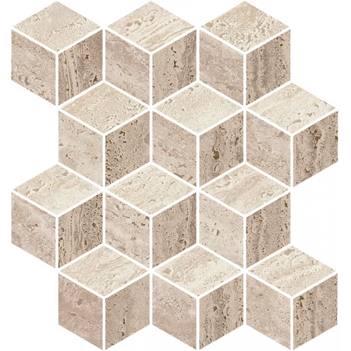 Декор Kerama Marazzi Про Травертин мозаичный микс матовый бежевый KMD2MSM019BR 37x34,5 см