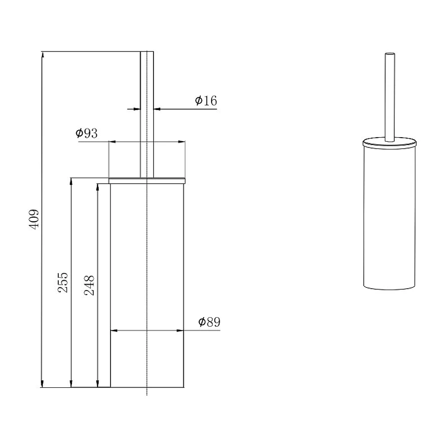 Ершик напольный Aquatek Вега AQ4011CR