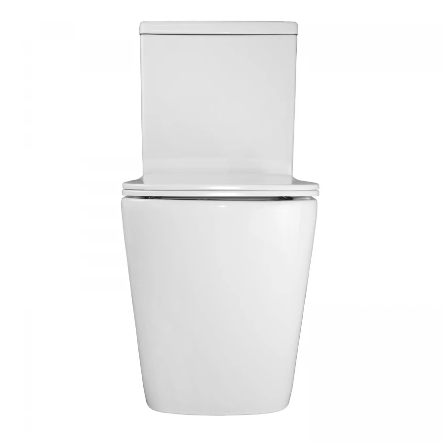 Унитаз-компакт Azario Ferra напольный безободковый с быстросъемным сиденьем микролифт AZ-1015 36.5х65х78.5 см