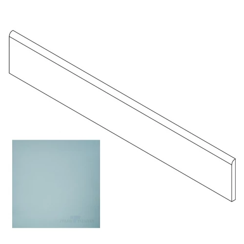 Плинтус Грани Таганая Профи с завальцовкой голубой матовый GT085M 120х9,5 см