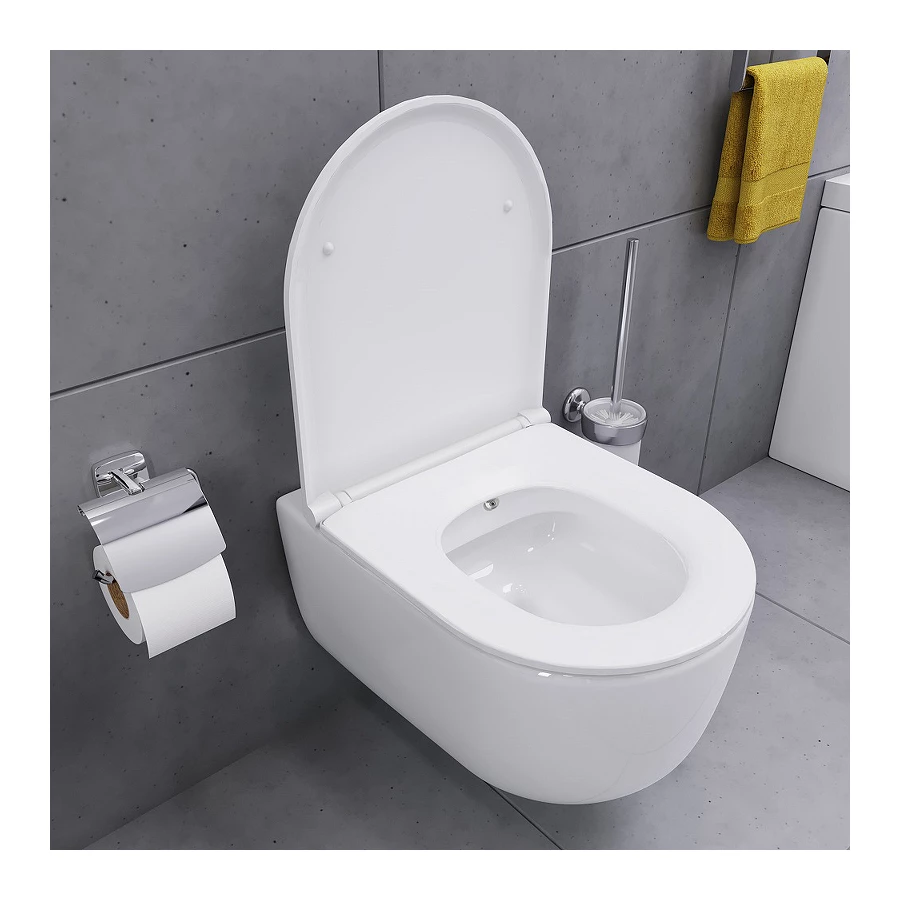 Унитаз подвесной Damixa Sirius безободковый с функцией биде с сиденьем микролифт DX86C1800SC