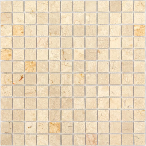 Мозаика из натурального камня Caramelle Mosaic Botticino POL бежевый 29,8x29,8 см