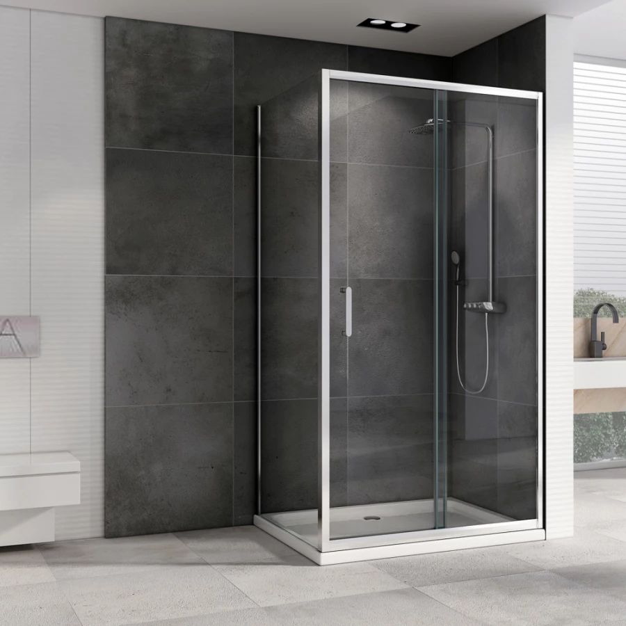 Душевой уголок Abber Schwarzer Diamant AG301005-S505 50x100 см