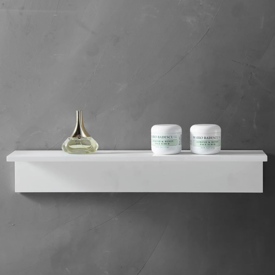 Полочка для ванной комнаты Abber Stein белая AS1654 60х14 см