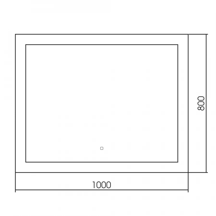 Зеркало Abber See с подсветкой сенсорный выключатель диммер AG6107SL-1.0