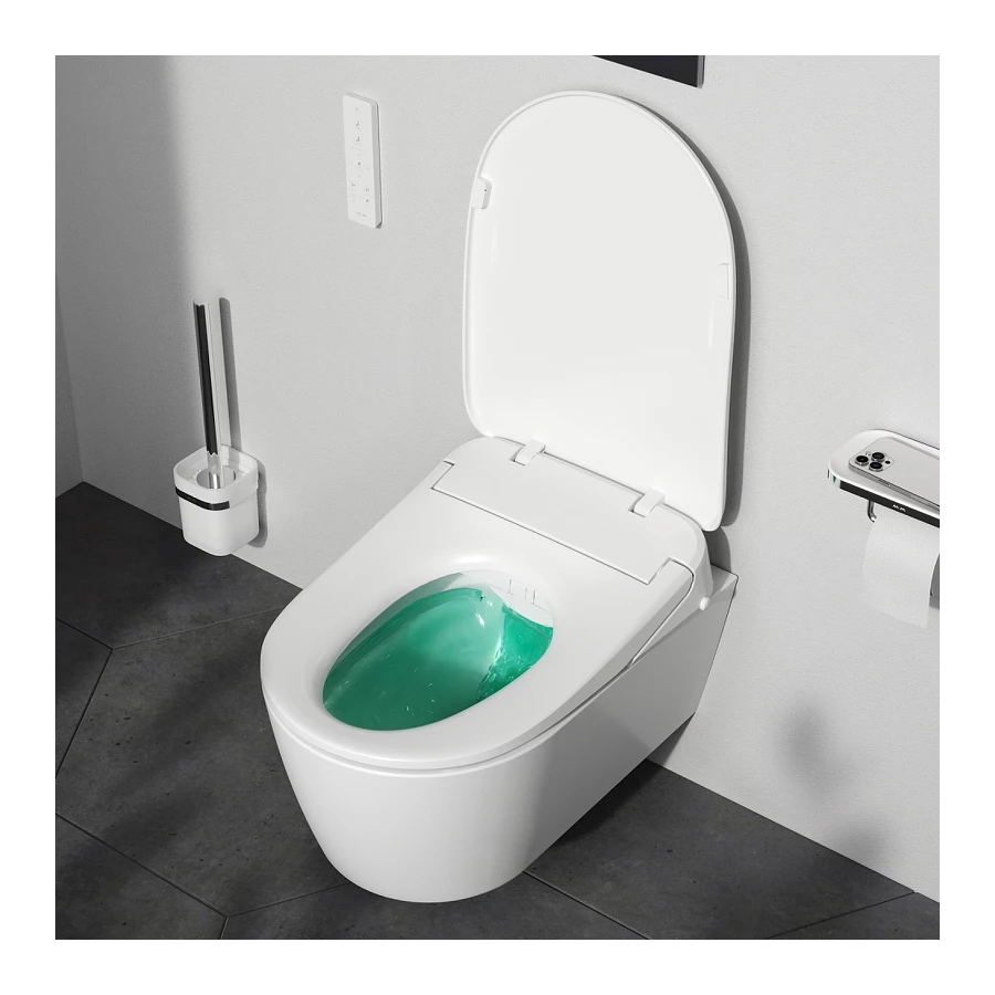 Унитаз подвесной Am Pm Func FlashClean c электронной крышкой биде со скрытой подводкой C8F1702SC