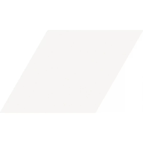 Керамогранит WOW Флоу Диамонд Whите / Flow Diamond White матовый белый 117352 24х14 см