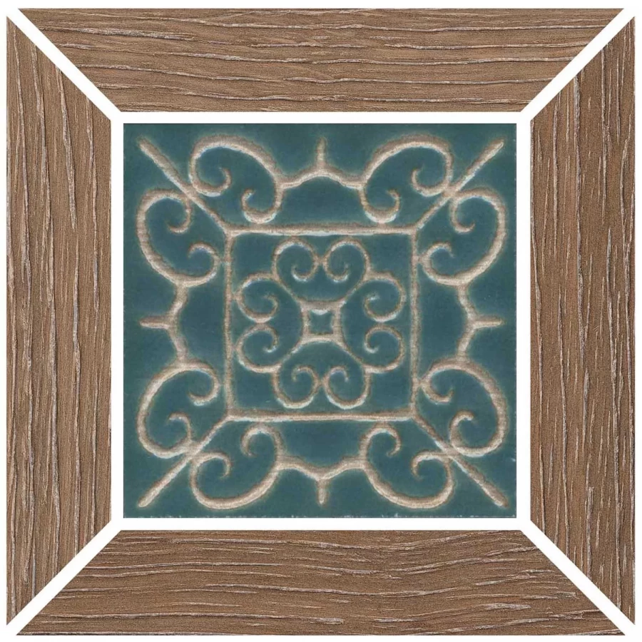 Вставка Kerama Marazzi Тровазо наборная матовая карамельная ID157 13x13 см