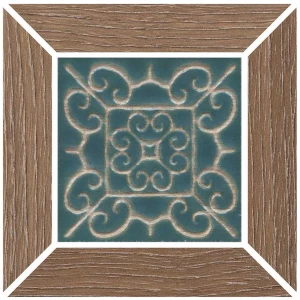 Вставка Kerama Marazzi Тровазо наборная матовая карамельная ID157 13x13 см