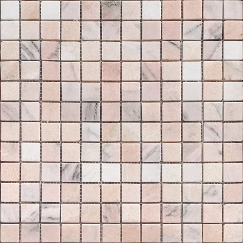 Мозаика из натурального камня Caramelle Mosaic Pietrine Rosa Salmone POL 29,8х29,8 см