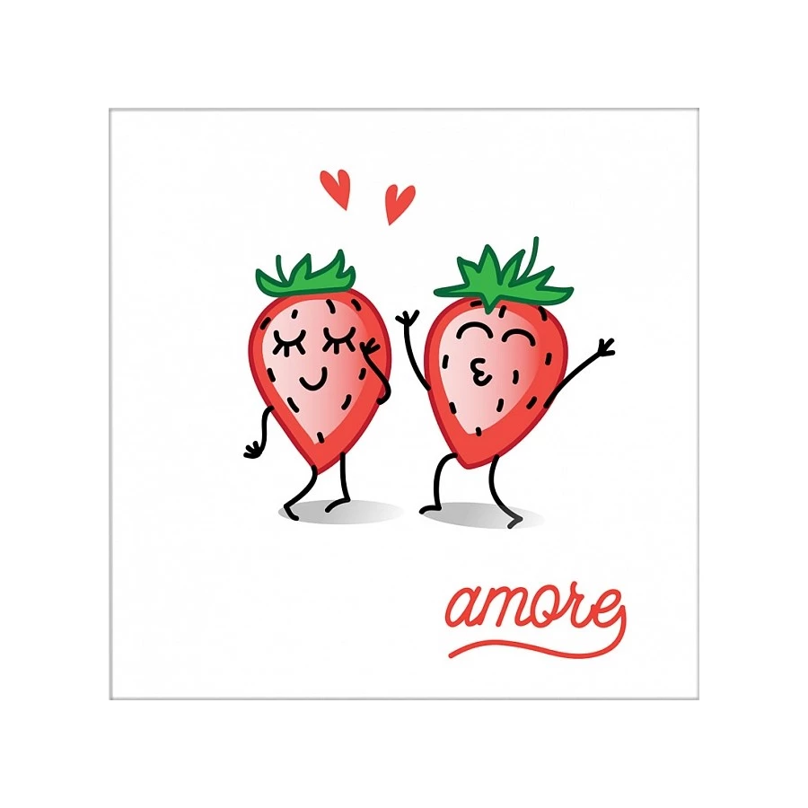 Плитка настенная Kerama Marazzi Фруктовая серенада Декор матовый белый NT/A156/5009 20х20 см