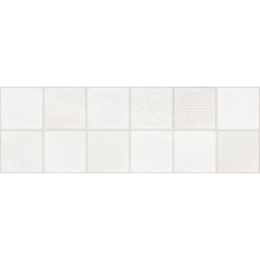 Плитка настенная ALMA Ceramica Cube матовая белая TWU3090CUB07R 90х30 см