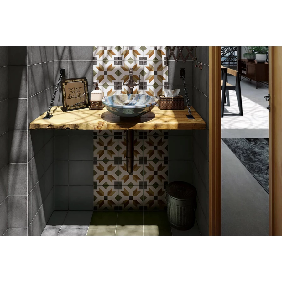 Керамогранит Equipe Art Noveau Empire Colour натуральный 20x20 см