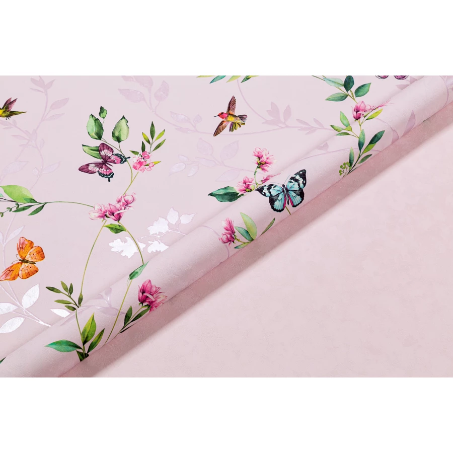 Обои флизелиновые Palitra Home HomeColor Ballet Summer розовые 715-57 1.06х10.05 м