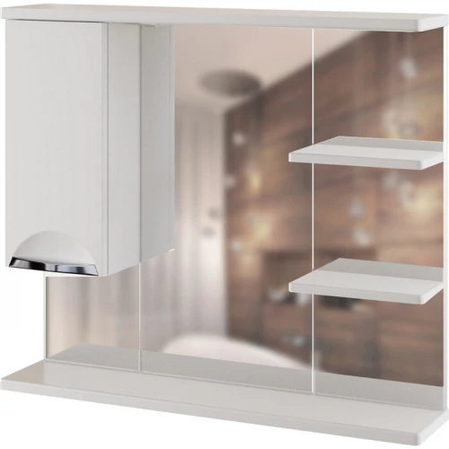 Шкаф навесной Mixline ЭТЬЕН-80 левый с подсветкой ПВХ 540870