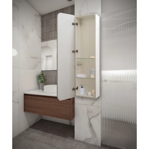 Зеркало-шкаф Azario Понтианак c подсветкой и диммером LED-00002360 45x135 см