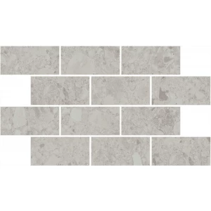 Декор Kerama Marazzi Чеппо ди Гре мозаичный обрезной матовый серый светлый DD605820/MM 34,6x20 см