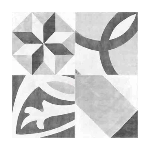 Керамический гранит Cersanit Apeks AS4R092 серый декорированный 42х42 см