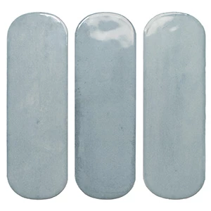 Плитка настенная DNA Calema Oval Sky Gloss глянцевая голубая 16х5,2 см