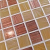 Стеклянная мозаика Caramelle Mosaic de Montespan жёлто-коричневый 32,7x32,7 см