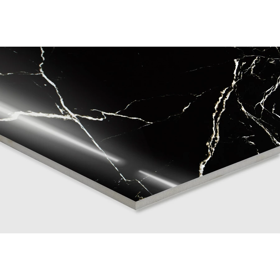 Керамогранит Arcadia Ceramica Black Spinder High Gloss чёрный HG2008-A 60х60 см