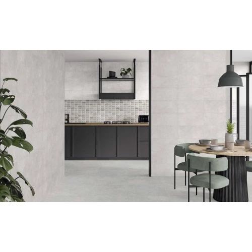 Керамогранит STN Ceramica Feroe Pearl Matt Rect матовый светло-серый 6 мм 120х60 см