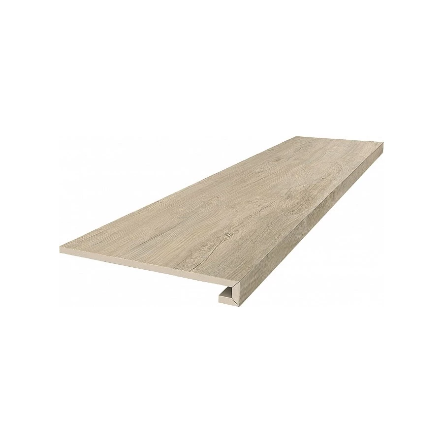 Ступень клееная из керамогранита Kerama Marazzi Сальветти матовая светло-бежевая SG506520R/GCF 119,5х33 см