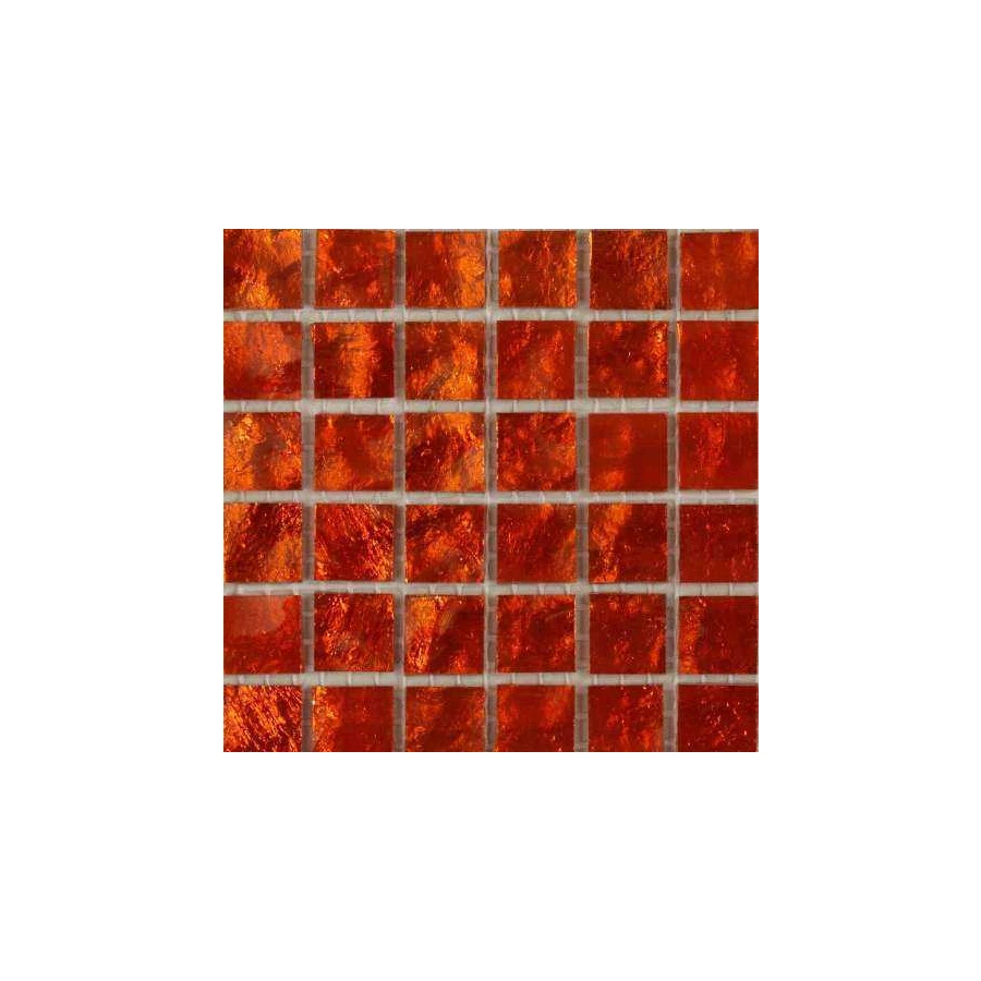 Стеклянная мозаика Art&Natura Murano Specchio 8 10x10 глянцевая оранжевая MS8-10x10 30х30 см